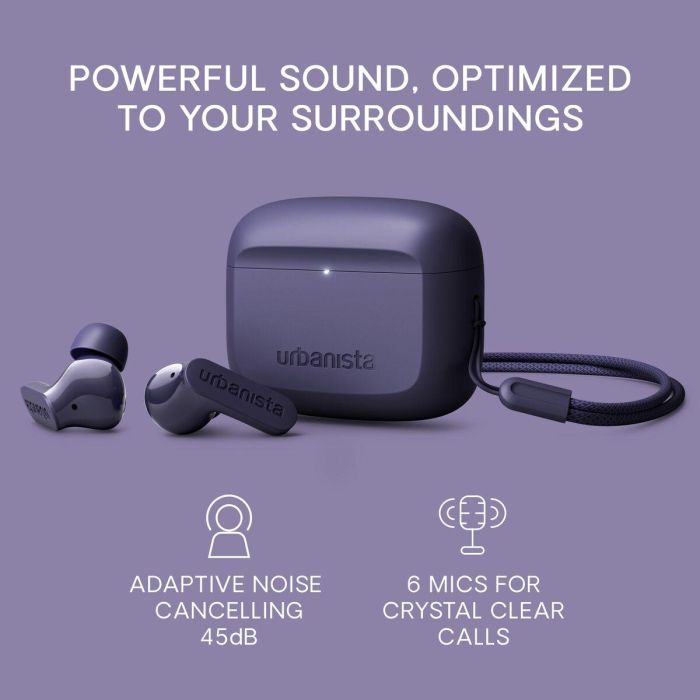 Urbanista Auriculares Palo Alto Inalambrico Dusk con Supresión de Ruido Adaptativa (ANC) hasta 45 dB, 45 Horas de Autonomía y Resistencia IP54 7 Urbanista Auriculares Palo Alto Inalambrico Dusk con Supresión de Ruido Adaptativa (ANC) hasta 45 dB, 45 Horas de Autonomía y Resistencia IP54 7