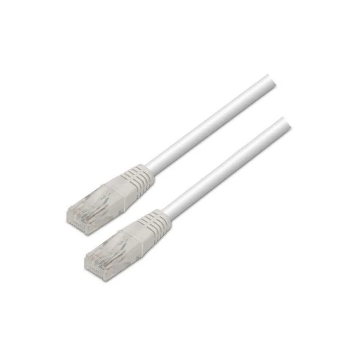 AISENS - CABLE DE RED LATIGUILLO RJ45 CAT.5E UTP AWG24, BLANCO, 1.0M