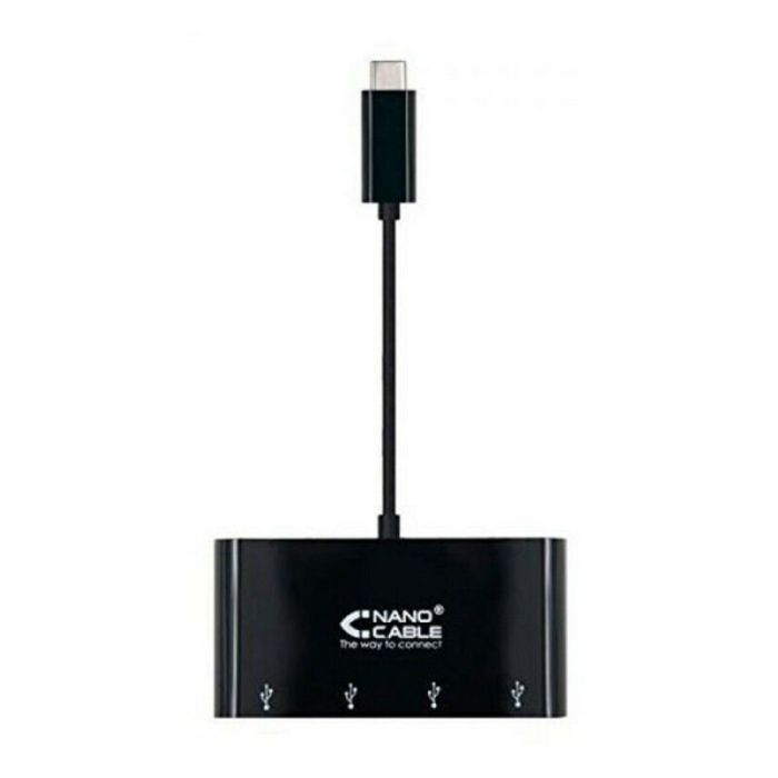 Adaptador USB-C a USB NANOCABLE 10.16.4401-BK (10 cm) 10 cm 0 Adaptador USB-C a USB NANOCABLE 10.16.4401-BK (10 cm) 10 cm 0