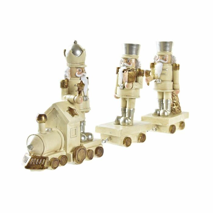 Figura Navidad Moderna DKD Home Decor Dorado Plateado 5 x 12 x 28 cm (2 Unidades) 1 Figura Navidad Moderna DKD Home Decor Dorado Plateado 5 x 12 x 28 cm (2 Unidades) 1