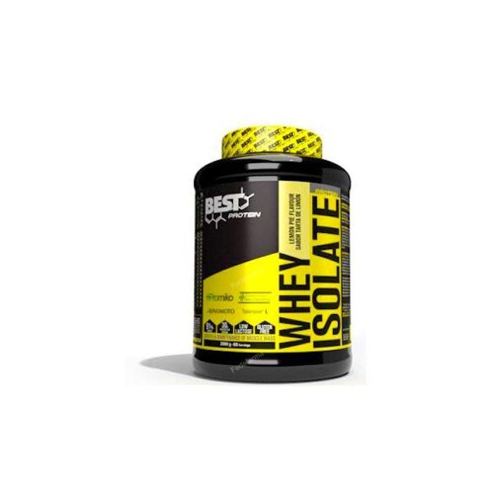 BEST PROTEIN Whey Isolate Tarta Limón Proteína Aislada de Suero Sabor Tarta de Limón 2000gr