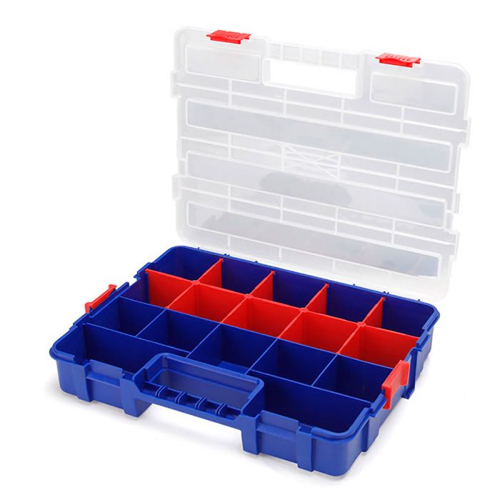 Caja con compartimentos Workpro Polipropileno 38,2 x 30 x 6,2 cm 18 Compartimentos 6
