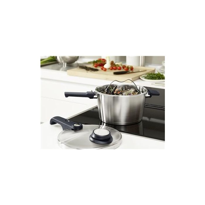 Vitavit® Premium Ollas A Presión 4.5L – 22Cm Cestillo + Trípode FISSLER 622-412-04-070/0 4