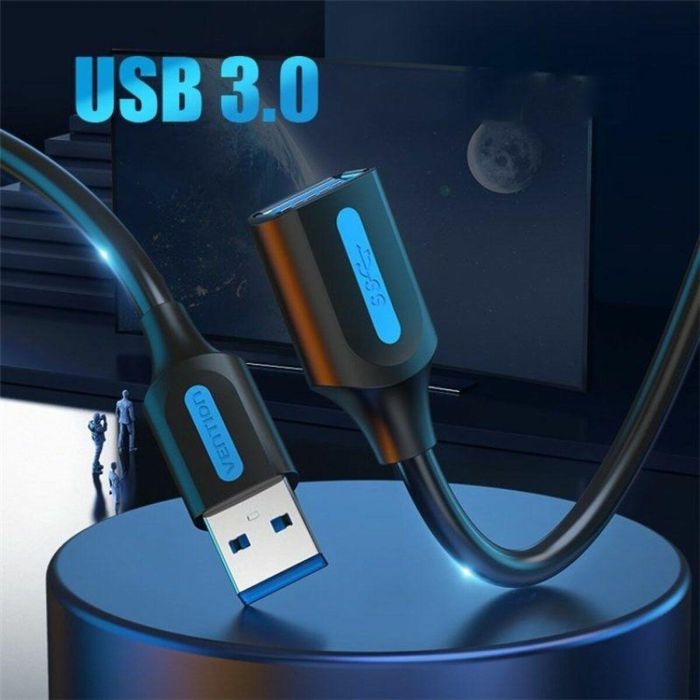 Cable Alargador USB VARIOS CBHBI Negro 2