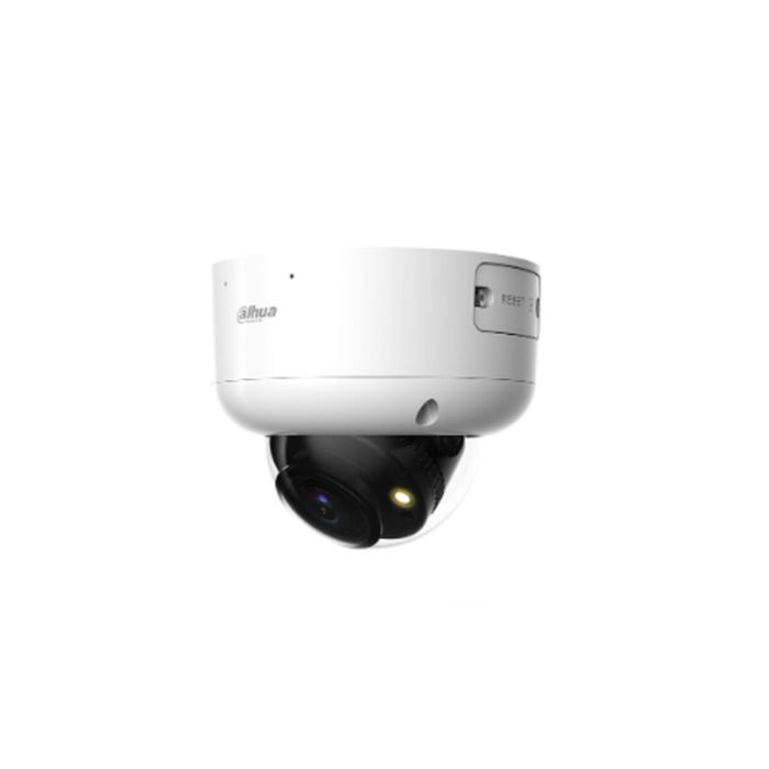 (Dh-Ipc-Hdbw5449Rp-Ase-Led-0280B) Dahua Cámara Ip Domo Antivandálica Wizmind Serie 5 Metálica 4Mp con Inteligencia Artificial Led Ir Pal Full-Color Soporta Microsd 256Gb Alarma Luz Blanca 2.8Mm Epoe