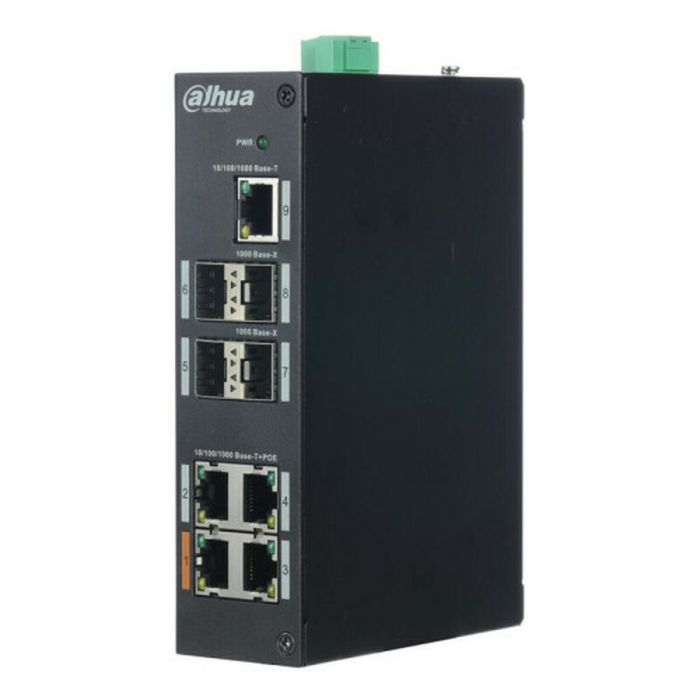 (Dh-Pfs3409-4Gt-V2) Dahua Switch Industrial L2 4 Puertos +1 Uplink Gigabit + 4 Sfp