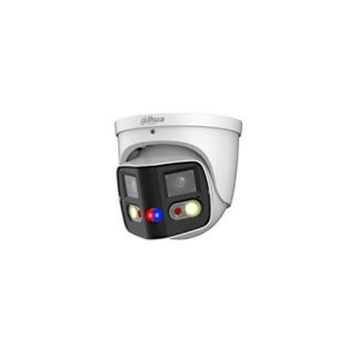 (DH-IPC-PDW3849P-A180-E2-AS-PV-0280B) DAHUA CÁMARA IP DOMO PANORÁMICA TIOC DUO WDR WIZSENSE 2X4MP LED IR &amp; LUZ CÁLIDA IP67 ALARMA SONIDO / LUZ AZUL&amp;ROJA 2.8MM POE