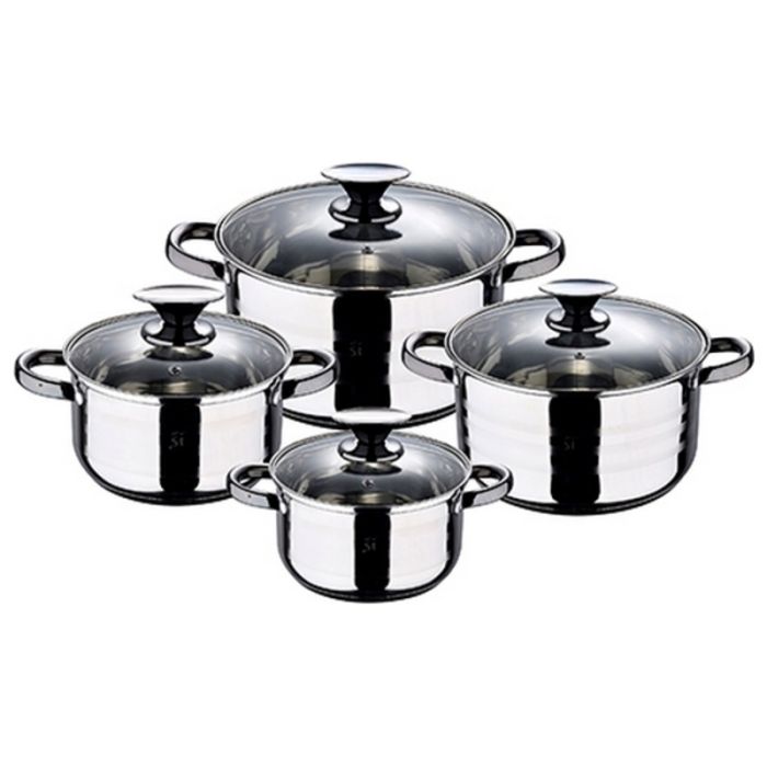Batería de Cocina San Ignacio Hita Acero Inoxidable Plateado (8 pcs) Batería de Cocina San Ignacio Hita Acero Inoxidable Plateado (8 pcs)