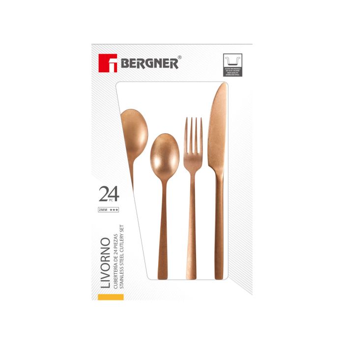 Cubertería Bergner Q3453 Acero Inoxidable (24 pcs) Cubertería Bergner Q3453 Acero Inoxidable (24 pcs)