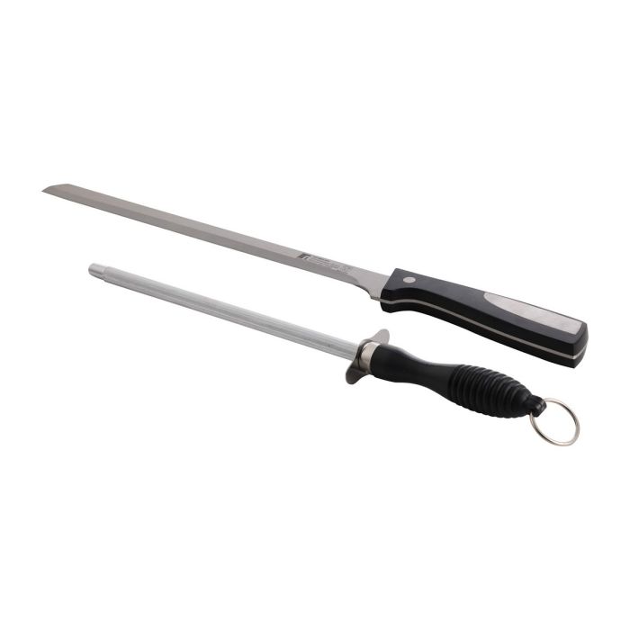 Cuchillo Jamonero Bergner Resa Chaira (25 cm) (2 Piezas) 2 Cuchillo Jamonero Bergner Resa Chaira (25 cm) (2 Piezas) 2