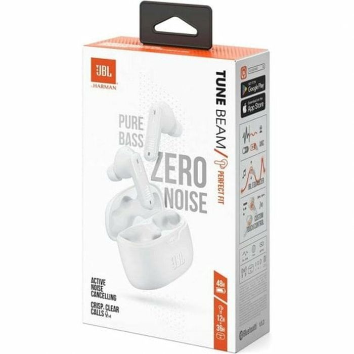 Auriculares con Micrófono JBL TUNE BEAM WHITE Blanco 1