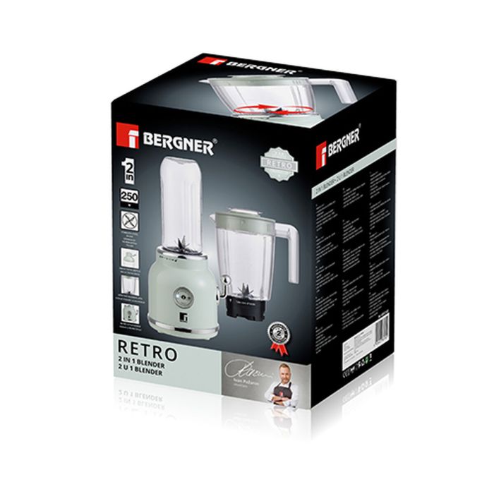 Batidora de Vaso Bergner Verde 250 W 0,8 L 2