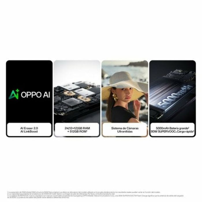 Smartphone Oppo OPPO Reno12 Pro 5G 12 GB RAM 512 GB Negro 6