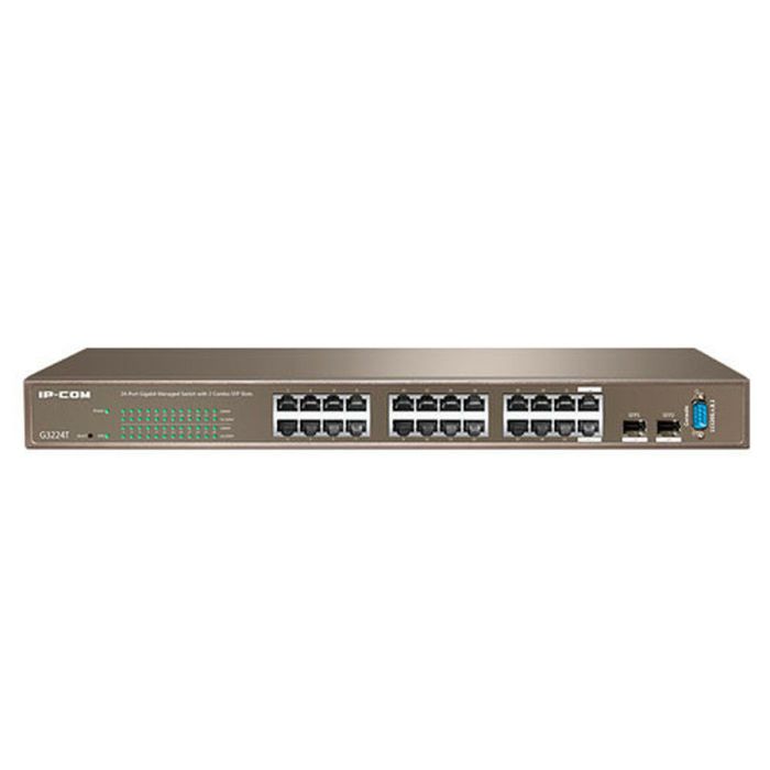 Ipcom Full Management Switch G3224T 24-Ports Gigabit L2 Management Switch With 2 Combo Sfp Ports,1 Console Port (G3224T)