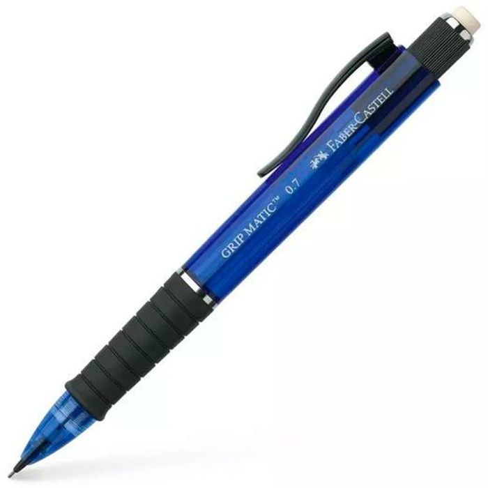 Portaminas Faber-Castell Grip Matic Azul 0,7 mm (10 Unidades) 1