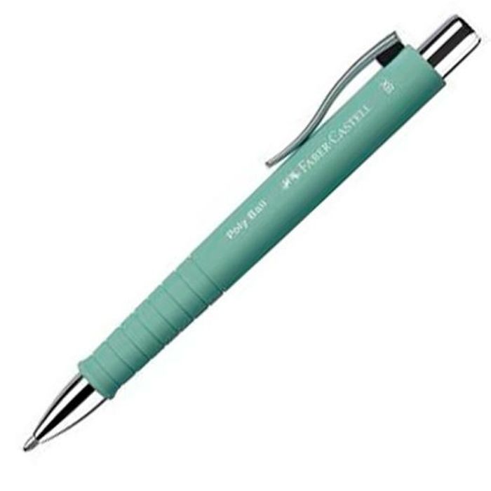 Bolígrafo Faber-Castell Poly Ball XB Verde (5 Unidades)