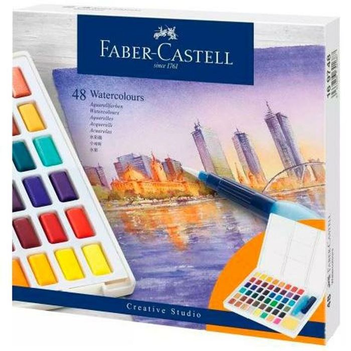 Set de Pinturas Acuarela Faber-Castell Creative Studio (8 Unidades) 1