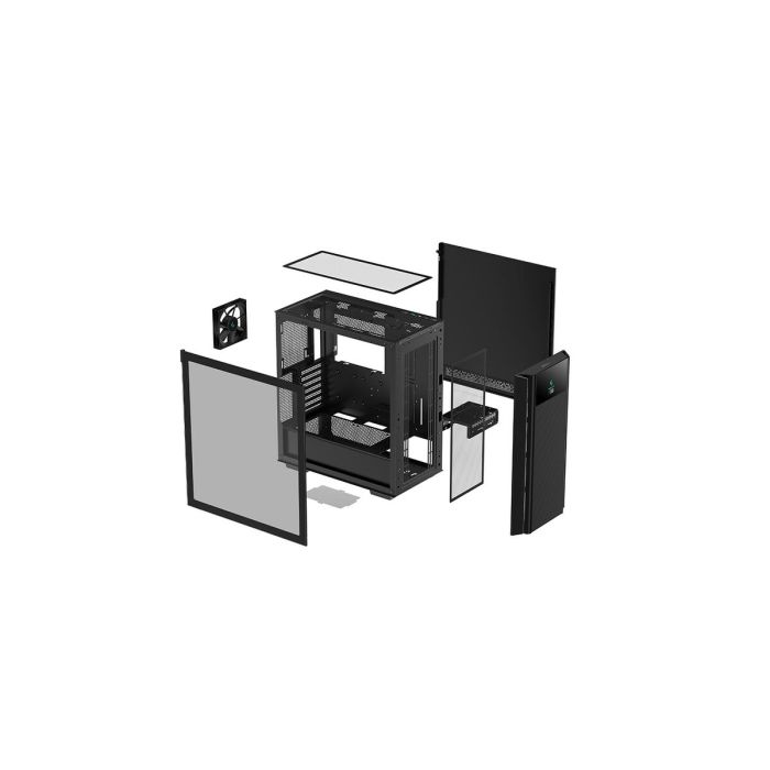 Caja de PC sin fuente de alimentación - DEEPCOOL CH510 Mesh Digital (Negro) - Torre media - Formato E-ATX