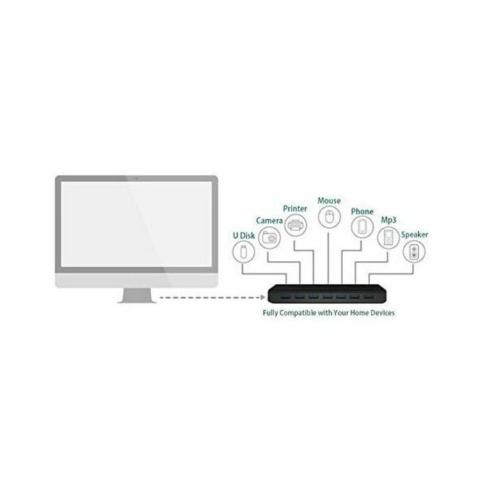 Hub USB 7 Puertos TP-Link UH700 USB 3.0 Negro 2