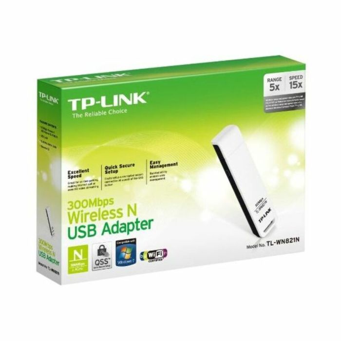 TP-LINK TL-WN821N Adaptador USB 2.0 300N MIMO