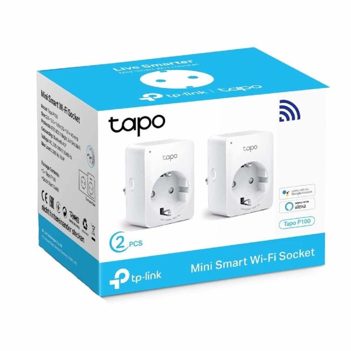 Enchufe Inteligente TP-Link MINI SMART Tapo P100 2900W WiFi Blanco