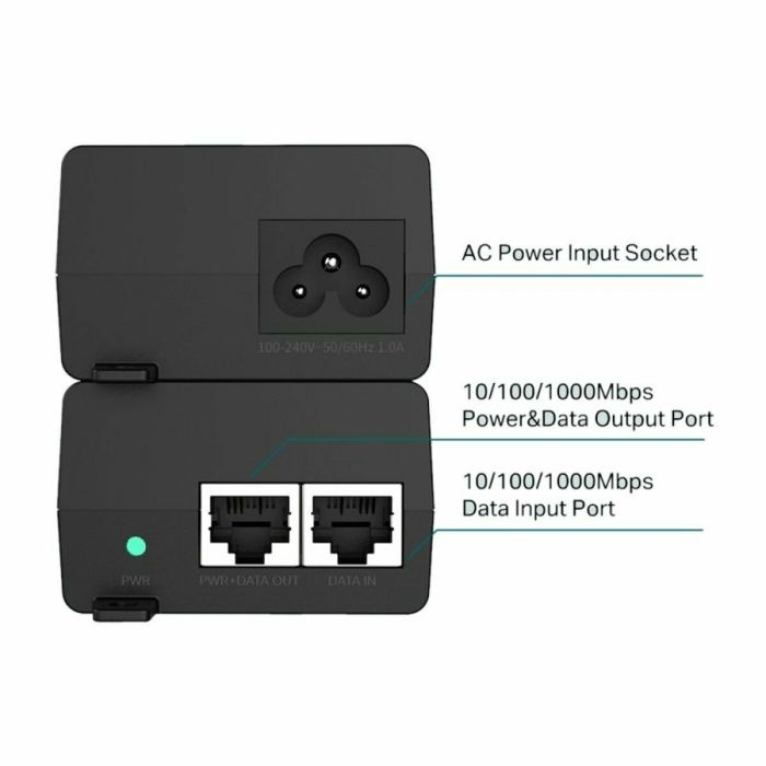 Inyector PoE TP-Link TL-POE160S Negro 3