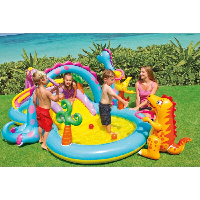 Piscina Hinchable para Niños Intex   Dinosaurios Parque de juegos 302 x 112 x 229 cm 280 L 11