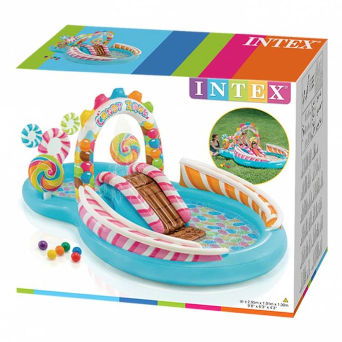 Piscina Hinchable para Niños Intex Candy Zone Parque de juegos 374 L 295 x 130 x 191 cm 1
