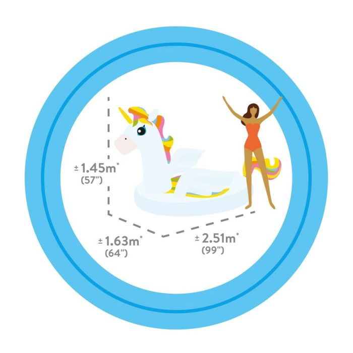 Colchoneta Hinchable Unicornio Intex 57291EU 163 x 251 x 145 cm 2 Colchoneta Hinchable Unicornio Intex 57291EU 163 x 251 x 145 cm 2