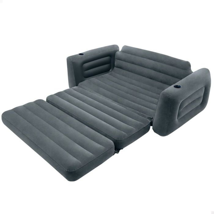 Sofá Cama Hinchable Intex Pull-Out 203 x 66 x 224 cm Gris 5