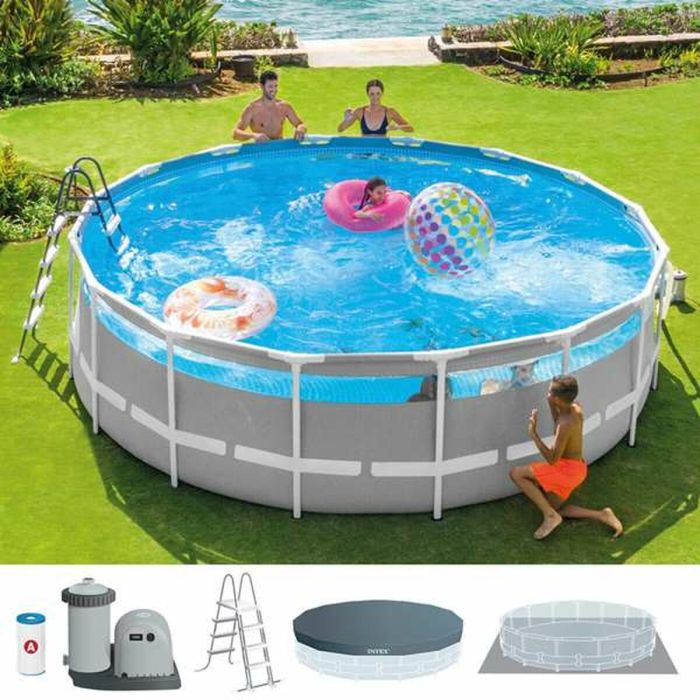 Piscina Desmontable Colorbaby Clearview Prism Frame 488 x 122 cm 8