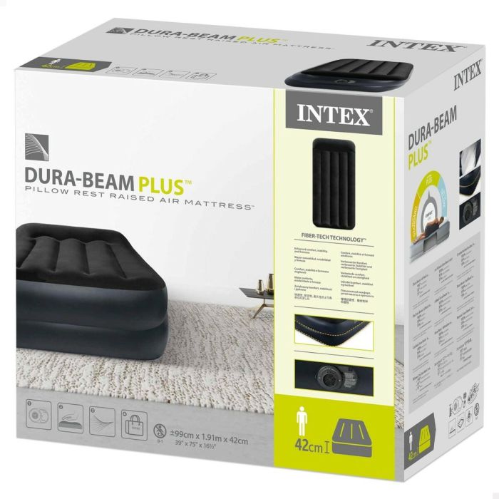 Colchón Hinchable Intex Dura-Beam Basic Twin 99 x 42 x 191 cm 7 Colchón Hinchable Intex Dura-Beam Basic Twin 99 x 42 x 191 cm 7