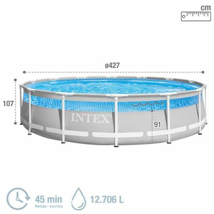 Piscina Desmontable Colorbaby Clearview Prism Frame 427 x 107 cm 4