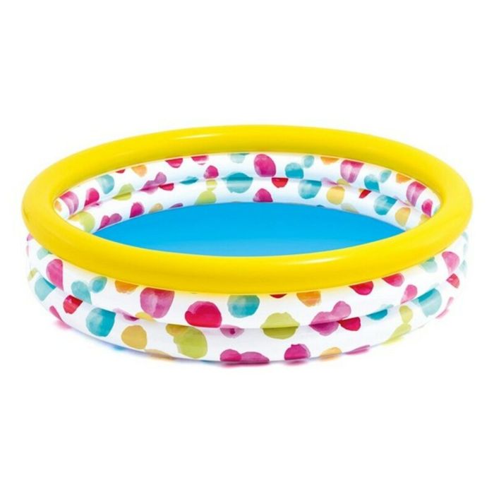 Piscina hinchable 3 aros multicolor (capacidad 330 litros) (+ 2 años) 147x33 cm