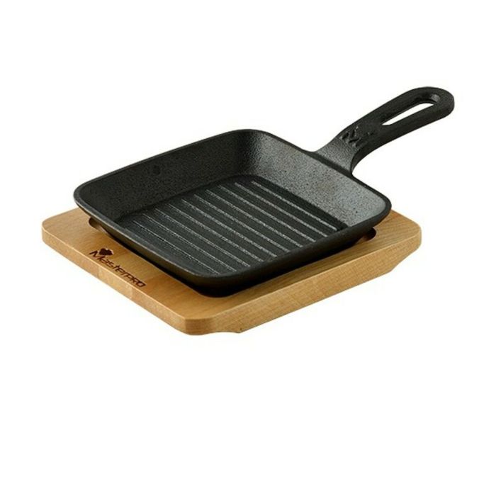 Sartén Asadora Masterpro Negro Hierro Fundido (13,7 x 22,2 x 2,2 cm) Sartén Asadora Masterpro Negro Hierro Fundido (13,7 x 22,2 x 2,2 cm)
