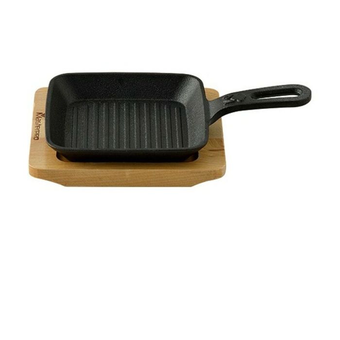 Sartén Asadora Masterpro Negro Hierro Fundido (13,7 x 22,2 x 2,2 cm) 5 Sartén Asadora Masterpro Negro Hierro Fundido (13,7 x 22,2 x 2,2 cm) 5