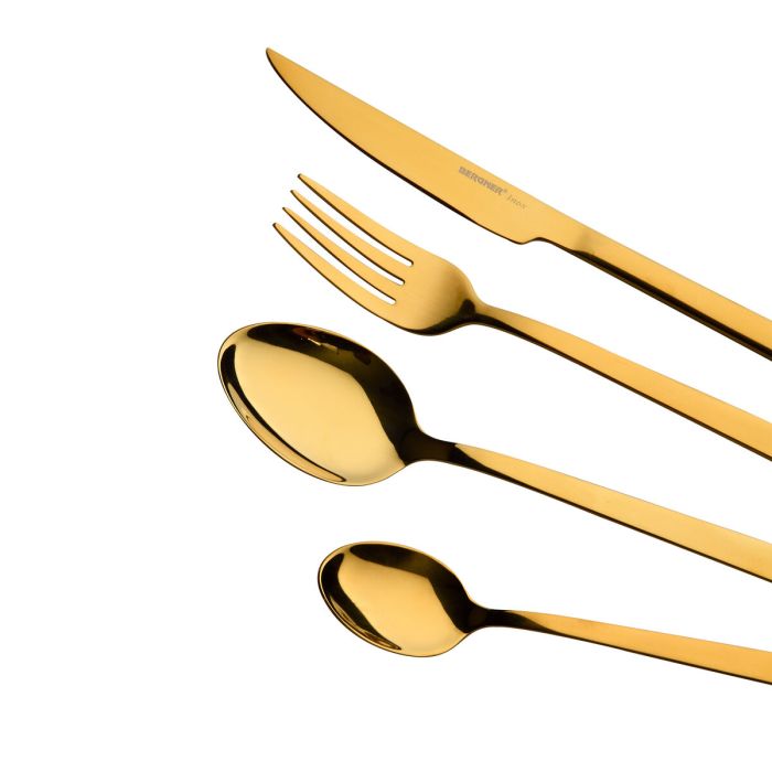 Cubertería Bergner Sofia Oro Acero Inoxidable (24 pcs) 1 Cubertería Bergner Sofia Oro Acero Inoxidable (24 pcs) 1