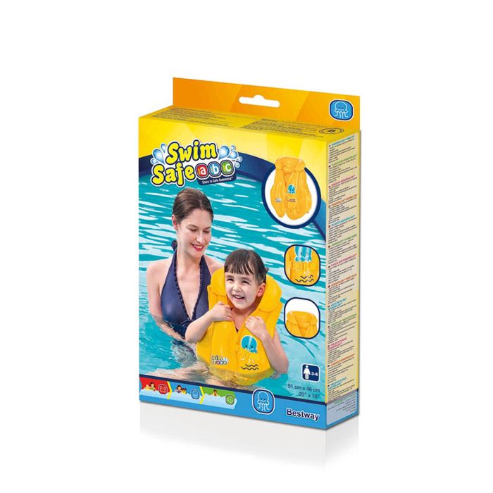 Chaleco Hinchable para Piscina Bestway Amarillo Pulpo 51 x 46 cm (1 unidad) 2