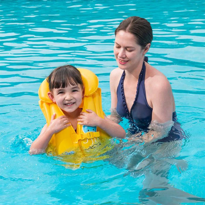 Chaleco Hinchable para Piscina Bestway Amarillo Pulpo 51 x 46 cm (1 unidad) 1