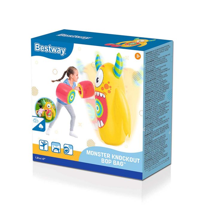 Saco de Boxeo de Pie Hinchable para Niños Bestway Monstruo 120 cm 2