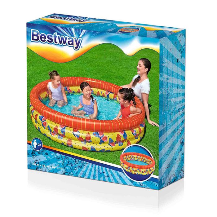 Piscina Hinchable para Niños Bestway Mariposas 168 x 38 cm 2