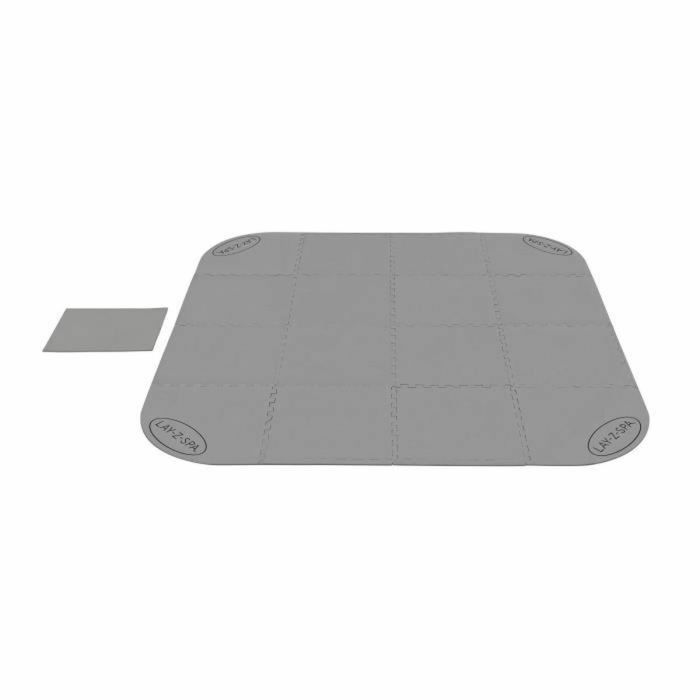 Suelo protector para piscinas desmontables Bestway Lay-Z-Spa 196 x 196 cm Gris Polietileno 5