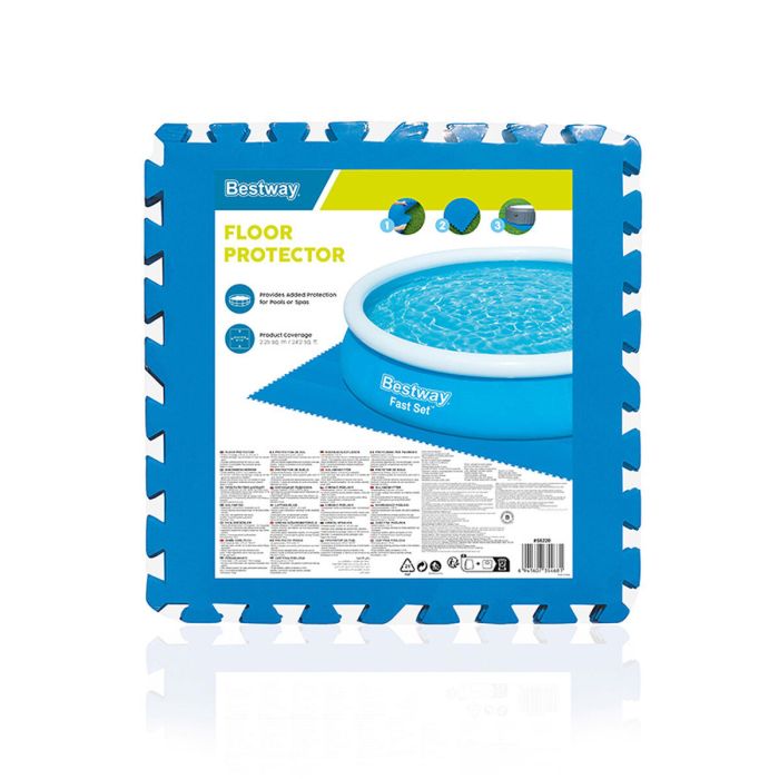 Suelo protector para piscinas desmontables Bestway 50 x 50 cm 2