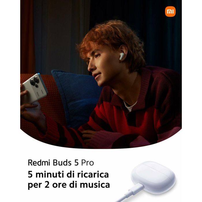 Auriculares in Ear Bluetooth Xiaomi Redmi Buds 5 Pro Blanco 2