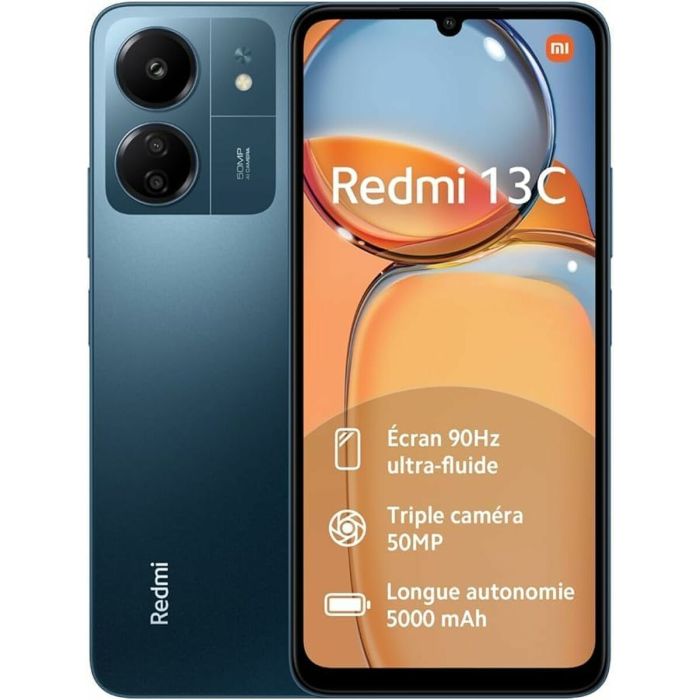 Smartphone Xiaomi Redmi 13C 6,7" ARM Cortex-A55 MediaTek Helio G85 4 GB RAM 128 GB Azul Negro 2