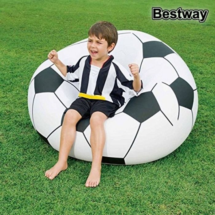 Puff Hinchable Bestway Balón de Fútbol 114 x 112 x 71 cm 6
