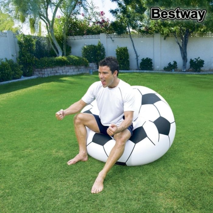 Puff Hinchable Bestway Balón de Fútbol 114 x 112 x 71 cm 4