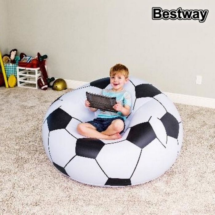 Puff Hinchable Bestway Balón de Fútbol 114 x 112 x 71 cm 3