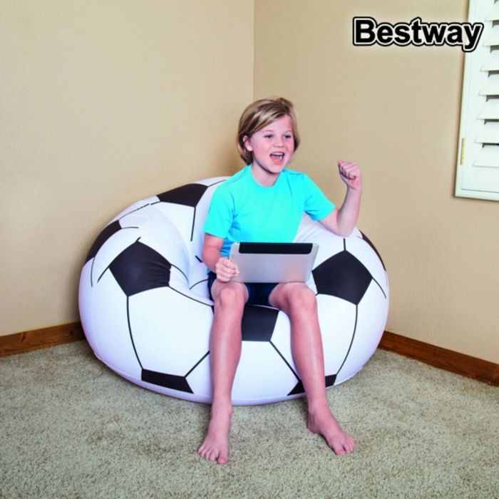 Puff Hinchable Bestway Balón de Fútbol 114 x 112 x 71 cm 1