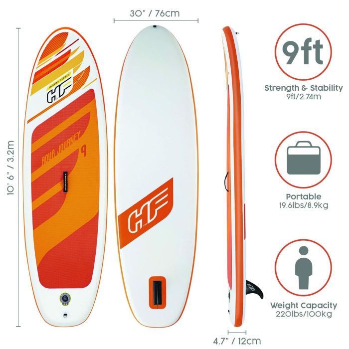 Tabla de Paddle Surf Hinchable con Accesorios Bestway Hydro-Force 274 x 76 x 12 cm 9